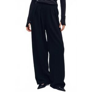 NWT ENZA COSTA crepe essential trouser in black
